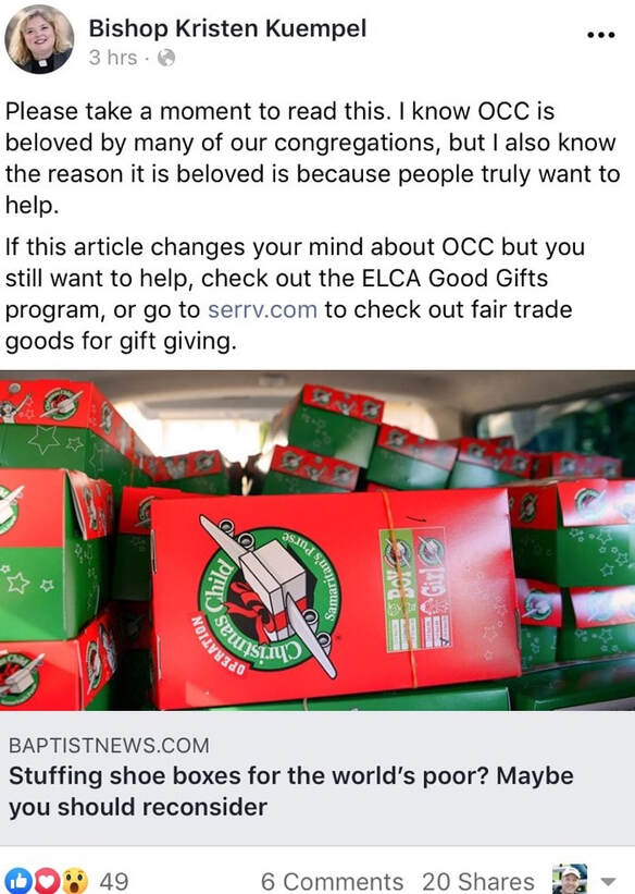 "Operation Christmas Child" Attack Article By